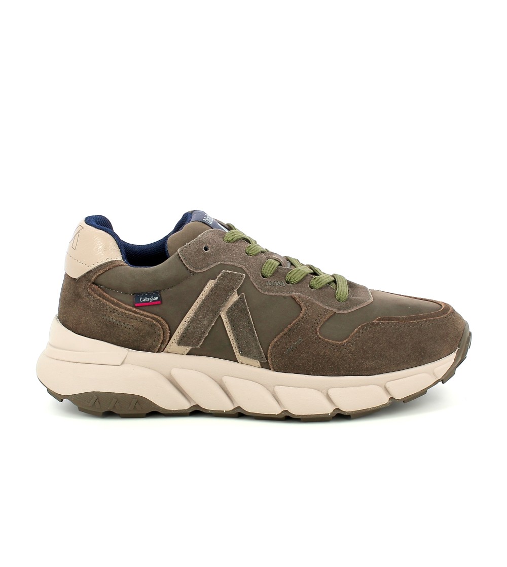 Callaghan Rocker Sneakers Dettagli Camoscio Fondo Medio Verde