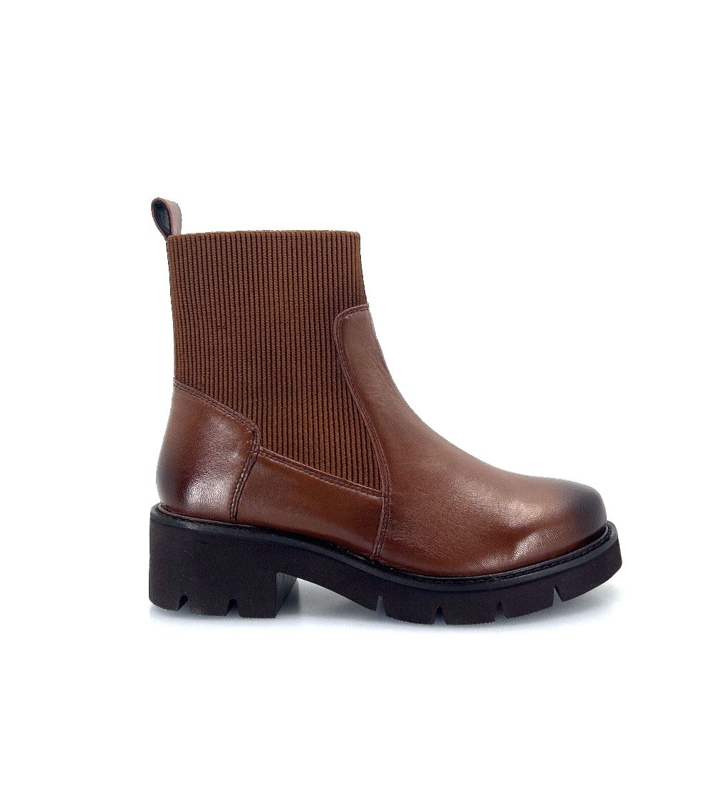 F.lli Tomasi Beatles Caviglia Elastico Zip Fondo Carro Nappa Marrone