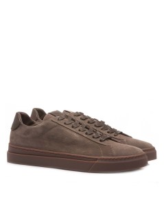 Stokton Sneakers Cassetta Plantare Estraibile Camoscio Marrone
