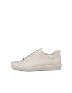Ecco Sneakers Bassa Elastico Laterale Plantare Estraibile Nappa Beige