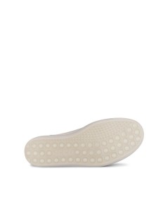 Ecco Sneakers Bassa Elastico Laterale Plantare Estraibile Nappa Beige
