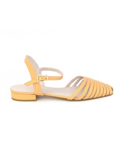 Massimo Baldi Slingback Fascette Braccialetto Pelle Arancio