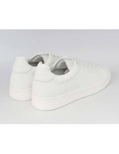 Rogal's Sneakers Uomo Cassetta Liscio Pelle Tutto Bianco