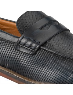 Ambitious Mocassino College Traforato Morsetto Blu