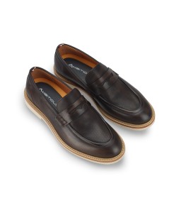 Ambitious Mocassino College Tomaia Traforata Morsetto Testa di Moro