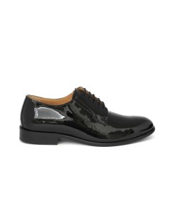 Rogal's Stringate Uomo Derby Elegant Cerimonia Vernice Nero