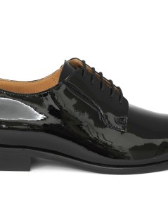Rogal's Stringate Uomo Derby Elegant Cerimonia Vernice Nero