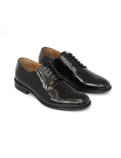 Rogal's Stringate Uomo Derby Elegant Cerimonia Vernice Nero
