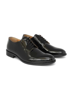 Rogal's Stringate Uomo Derby Elegant Cerimonia Vernice Nero
