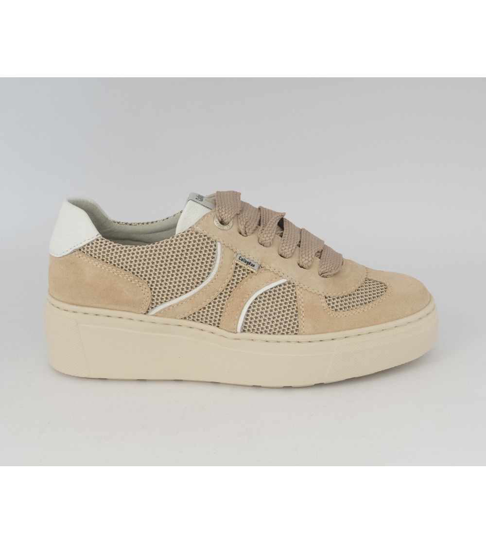 Callaghan Sneakers Moon Line Platform Traforata Camoscio Rosa