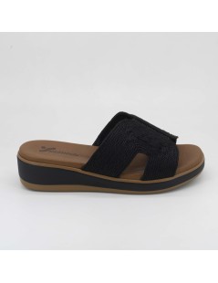 Susimoda Ciabattina T Plantare Pelle Gel Tessuto Nero