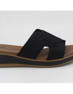 Susimoda Ciabattina T Plantare Pelle Gel Tessuto Nero