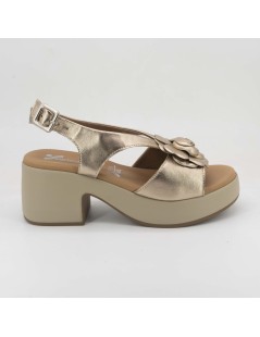 Susimoda Zandalo Zeppatacco Plantare Gel Nappa Champagne