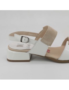Callaghan Kylie Sandalo Medio 2 Fasce Naplak Bianco Rosa