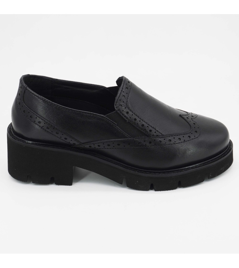 F.lli Tomasi Elite Mocassino Slipon Coda Rondine Nappa Nero