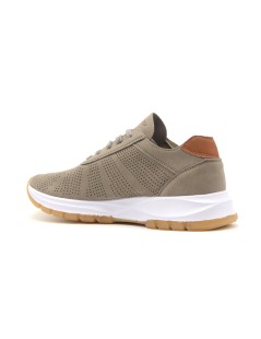 Grunland Sneakers Uomo Sport Traforata Camoscio Sabbia