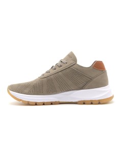 Grunland Sneakers Uomo Sport Traforata Camoscio Sabbia
