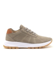 Grunland Sneakers Uomo Sport Traforata Camoscio Sabbia