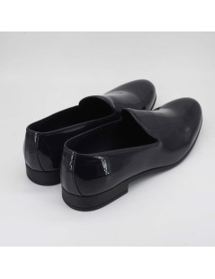 Premiere Mocassino Cerimonia Fondo Gomma Vernice Blu Notte
