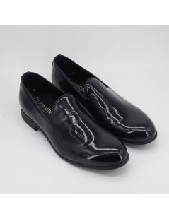 Premiere Mocassino Cerimonia Fondo Gomma Vernice Blu Notte