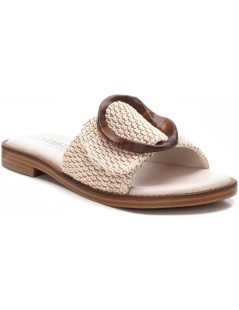 Carmela Ciabattina Monofascia Fibbia Beige