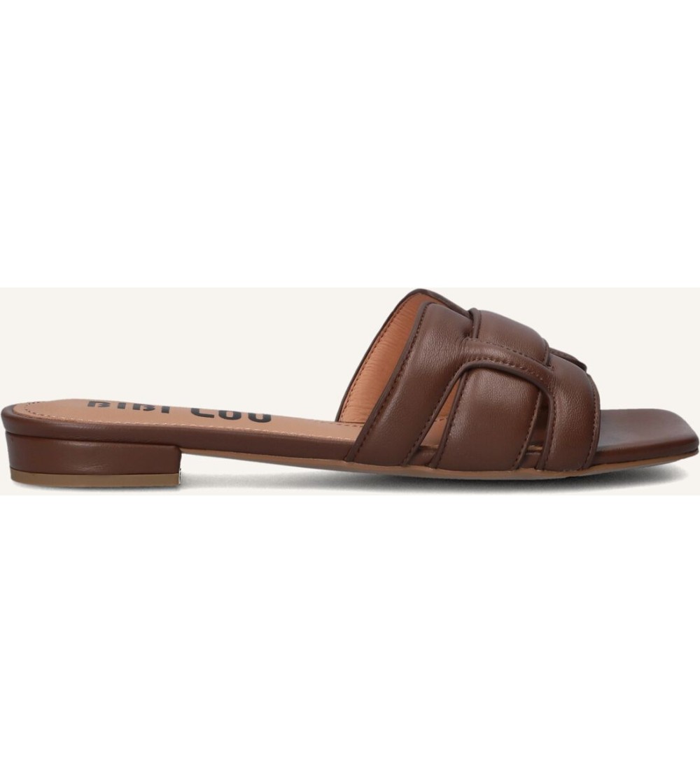 Bibi Lou Ciabatta Tacco Basso Fascia H Intreccio Marrone