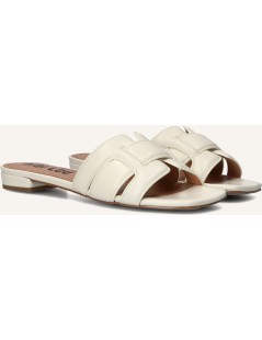 Bibi Lou Ciabatta Tacco Basso Fascia H Intreccio Bianco