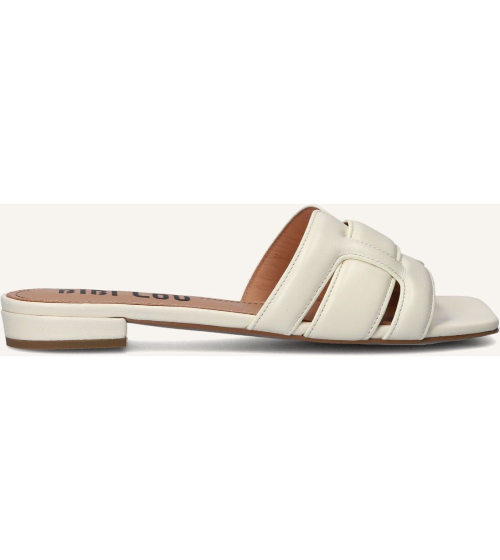 Bibi Lou Ciabatta Tacco Basso Fascia H Intreccio Bianco