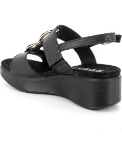 Enval Soft Sandalo Zeppa Media Doppi T Catena Nero