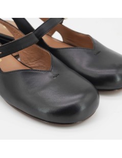 Koko.lab Slingback Tacco Mary Jane Nappa Nero