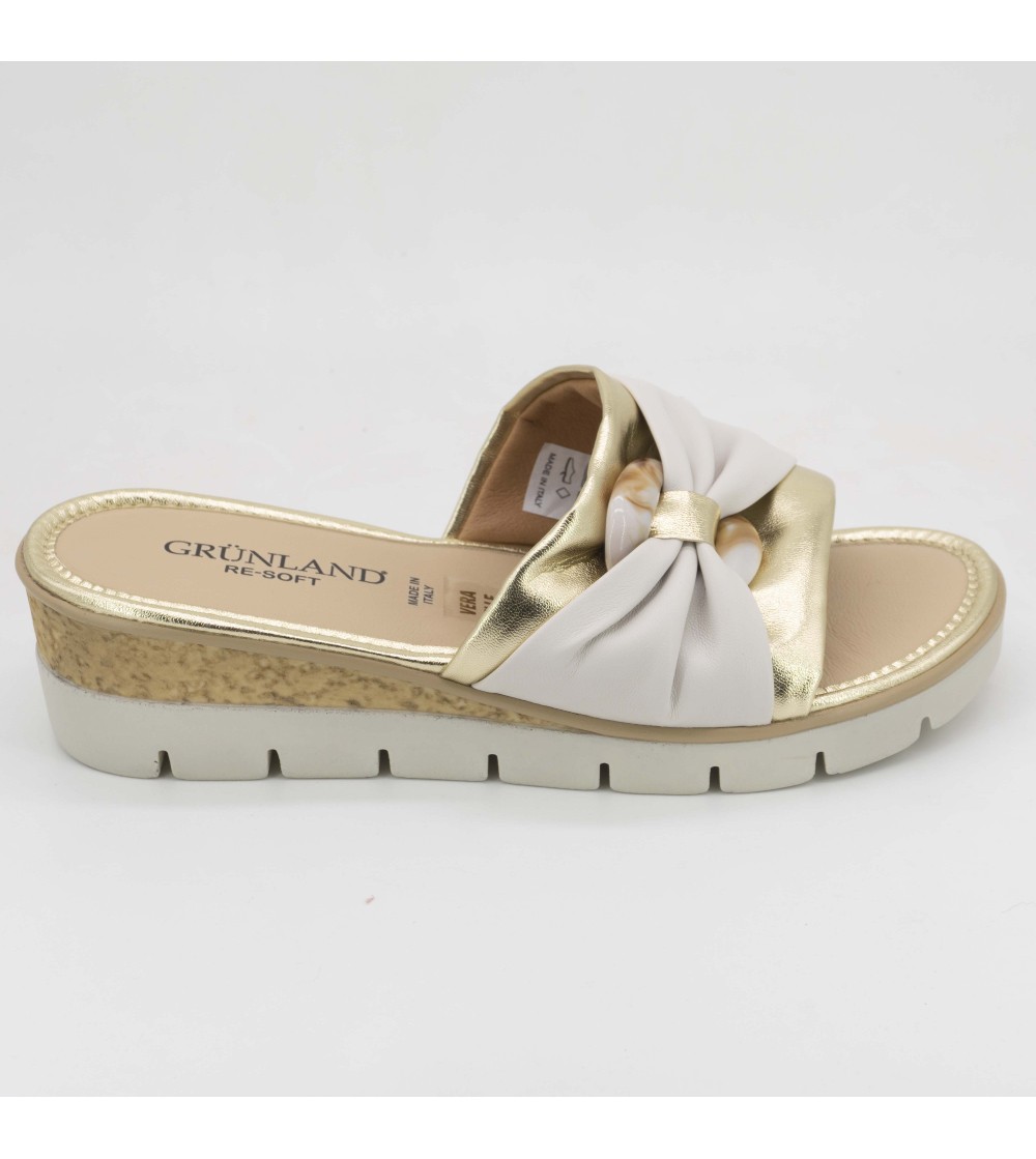 Grunland Ciabatta Media Monofascia Nappa Spilla Platino