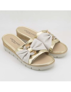 Grunland Ciabatta Media Monofascia Nappa Spilla Platino