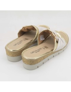 Grunland Ciabatta Media Monofascia Nappa Spilla Platino