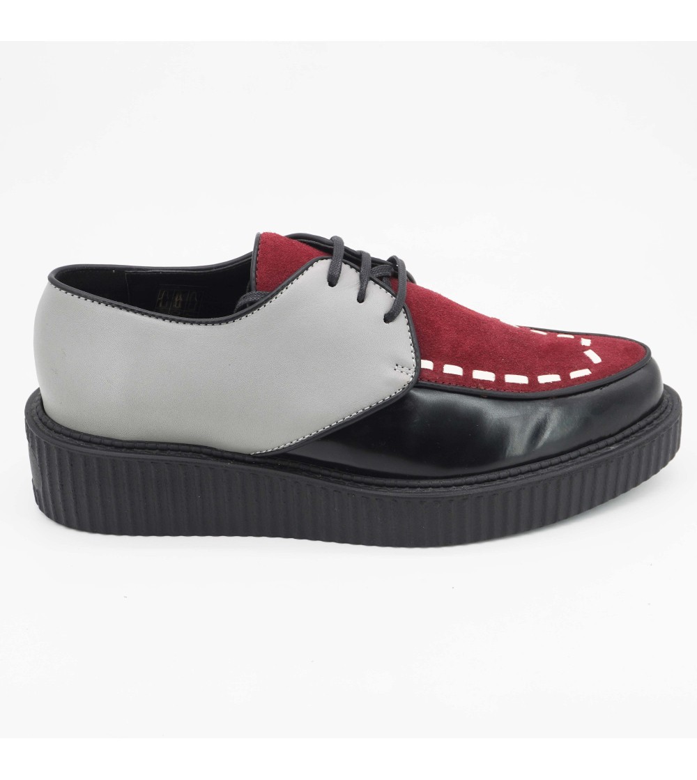 Hegos Stringata Multicolor Camoscio Pelle Nero Bordeaux