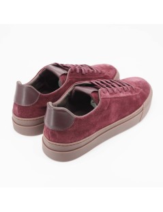 Stokton Sneakers Cassetta Plantare Estraibile Camoscio Bordeaux