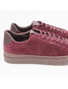 Stokton Sneakers Cassetta Plantare Estraibile Camoscio Bordeaux