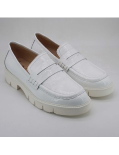 Luca Grossi Mocassino College Fondo Carro Naplak Bianco