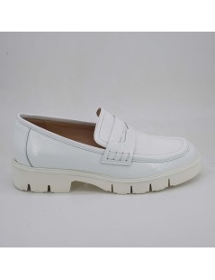 Luca Grossi Mocassino College Fondo Carro Naplak Bianco