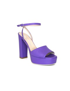 Emanuela Passeri Sandalo Plateau Braccialetto Viola