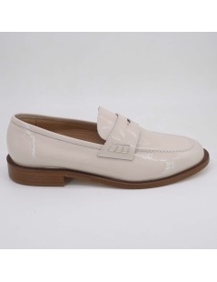 Luca Grossi Mocassino College Slim Fondo Cuoio Naplak Cipria