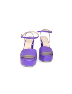 Emanuela Passeri Sandalo Plateau Braccialetto Viola