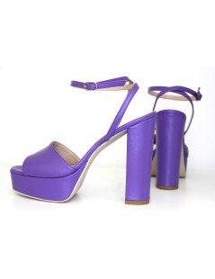 Emanuela Passeri Sandalo Plateau Braccialetto Viola