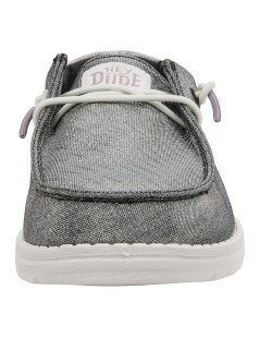 Hey Dude Slipon Donna Bassa Glitter Carbone Grigio Antracite