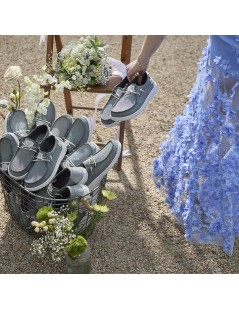 Hey Dude Slipon Donna Bassa Glitter Carbone Grigio Antracite