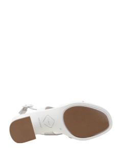 Susimoda Sandalo Tacco Medio Scollo V Fibbie Bianco