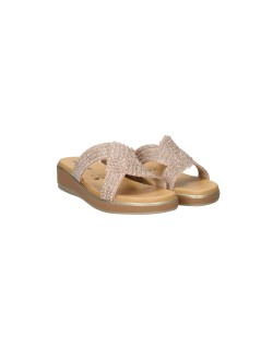 Susimoda Ciabatta Gel Fascette Strass Trasversali Rame
