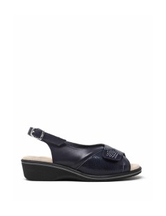 Susimoda Sandalo Classic Velcro Elastic Strass Blu