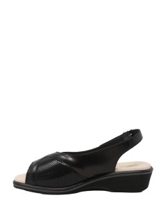 Susimoda Sandalo Classic Velcro Elastic Strass Nero