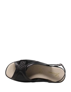 Susimoda Sandalo Classic Velcro Elastic Strass Nero