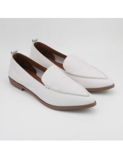 Bueno Mocassino Basso Slipon Punta Nappa Bianco